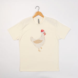 Christmas Chicken Cream Tee (DOORBUSTER)