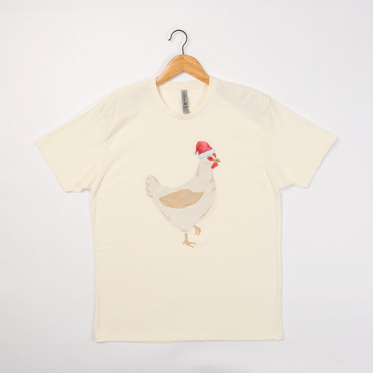 Christmas Chicken Cream Tee