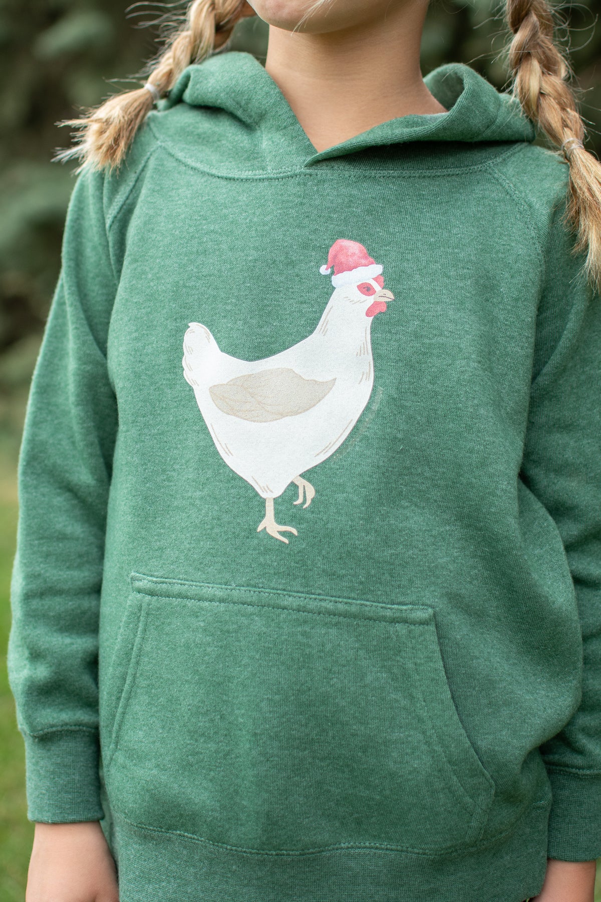 Christmas Chicken Toddler/Youth Hoodie