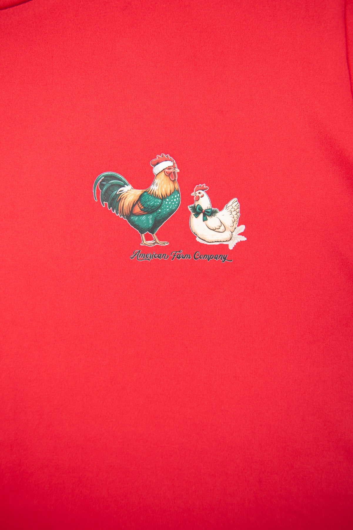 Christmas Chickens Plaid Adult Pajama Shirt *PREORDER*