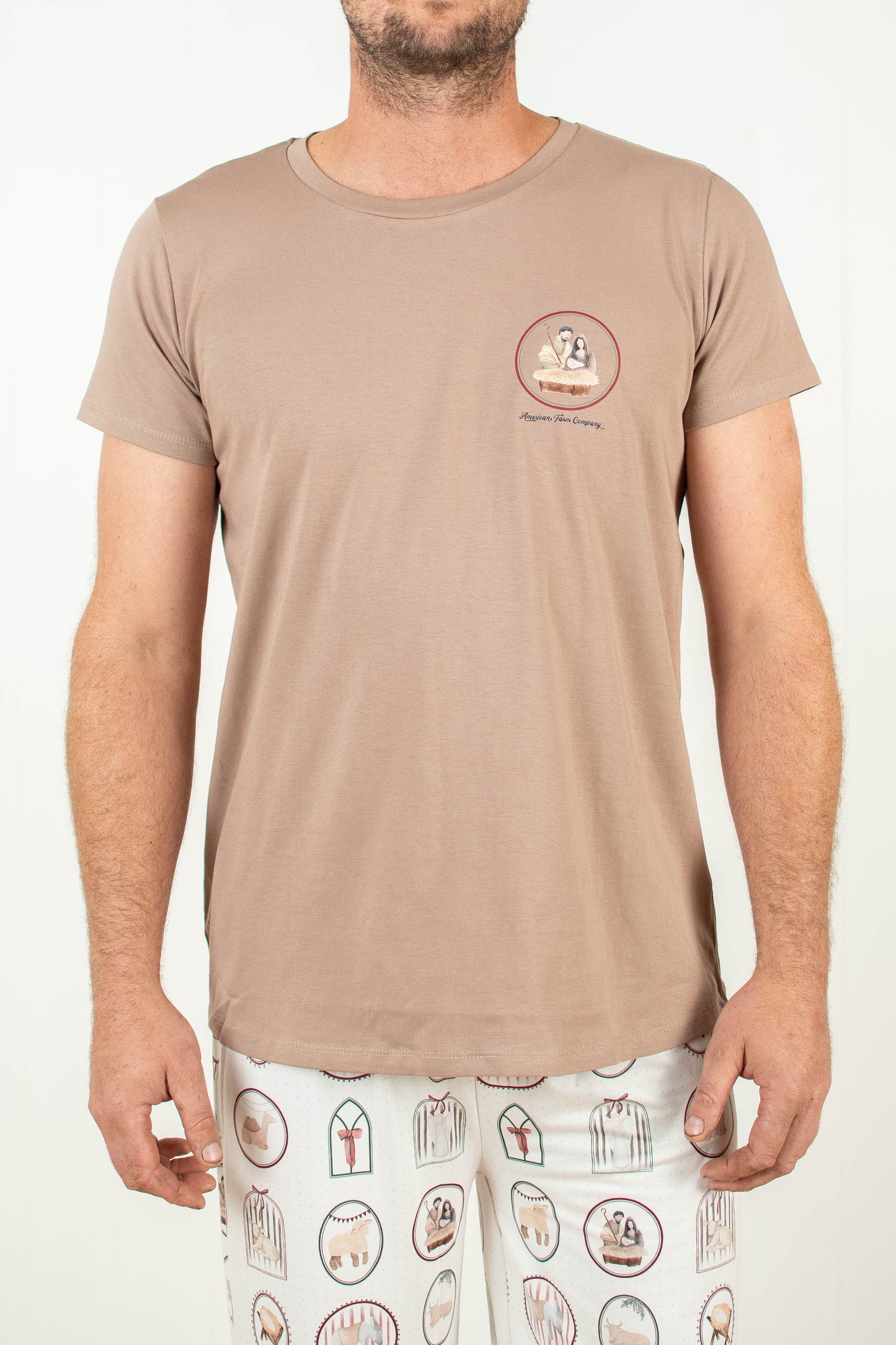 Christmas Nativity Adult Pajama Shirt