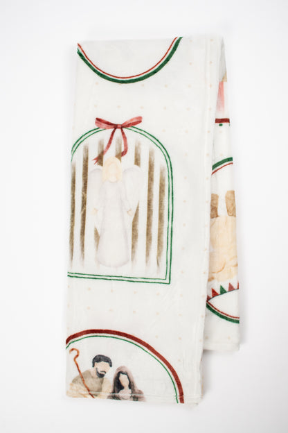Christmas Nativity Plush Blanket