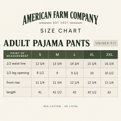 Barnwood + Cows Christmas Adult Pajama Pant *Preorder*