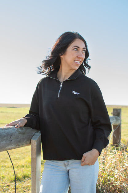 AFC Signature 1/4 Zip - Black