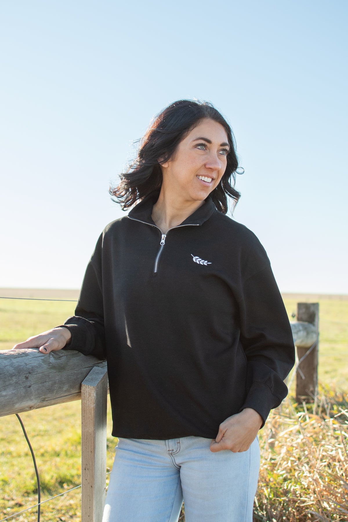 AFC Signature 1/4 Zip - Black