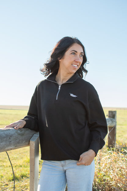 AFC Signature 1/4 Zip - Black