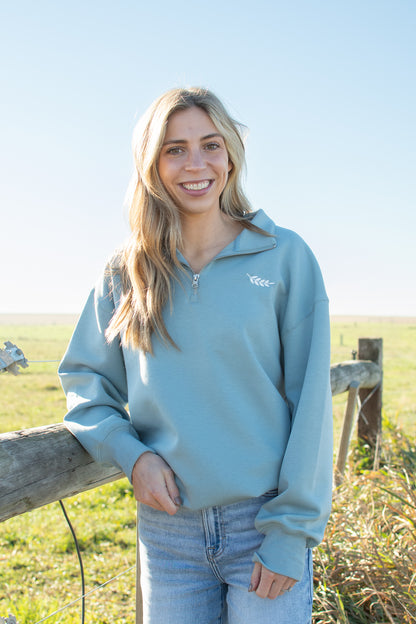 AFC Signature 1/4 Zip - Dusty Blue