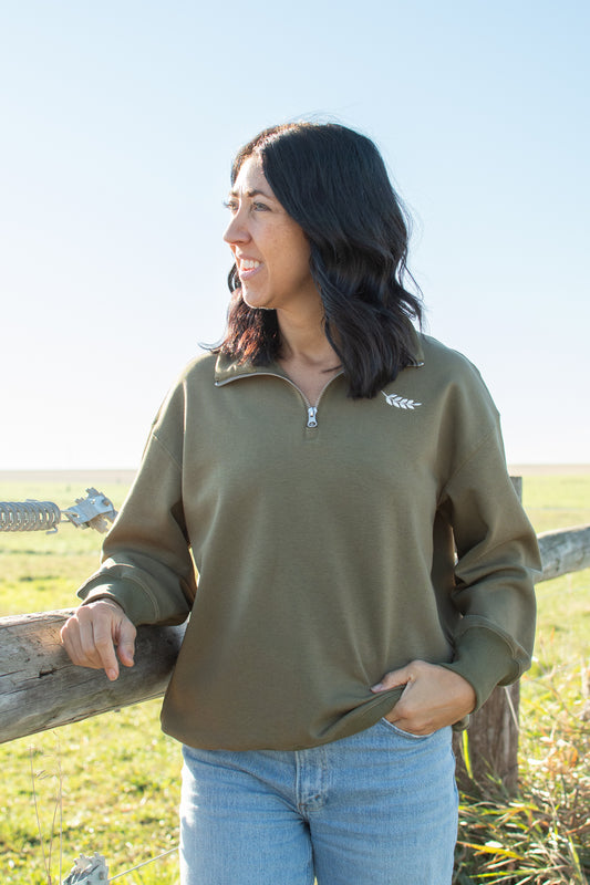 AFC Signature 1/4 Zip - Olive
