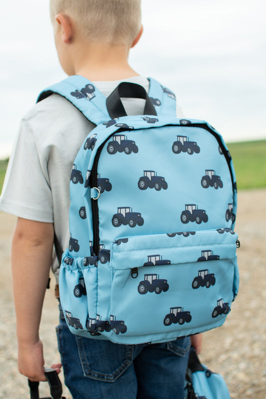 Classic Blue Tractor Backpack