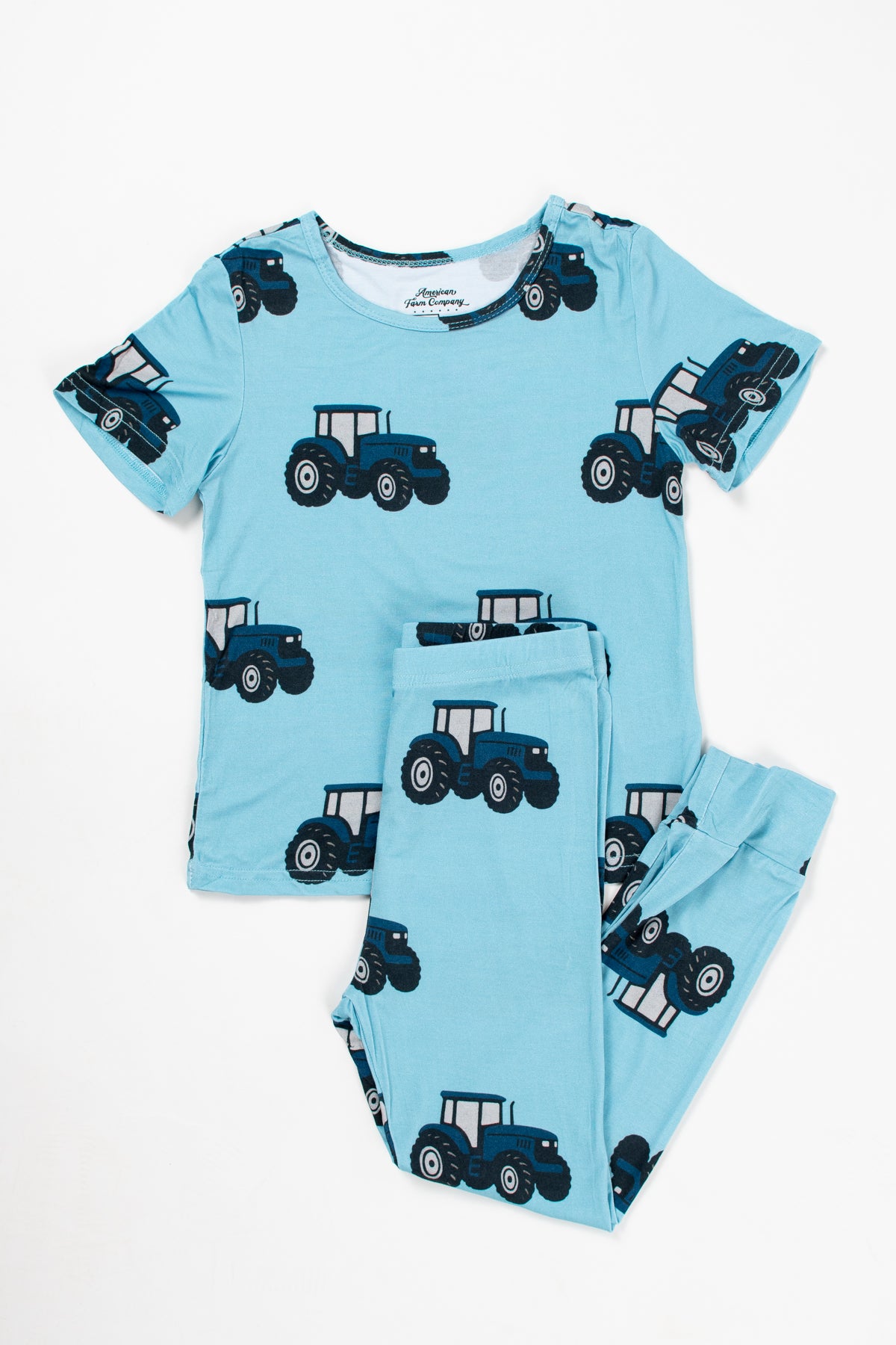 Classic Blue Tractor Toddler/Youth Bamboo Pajama Set