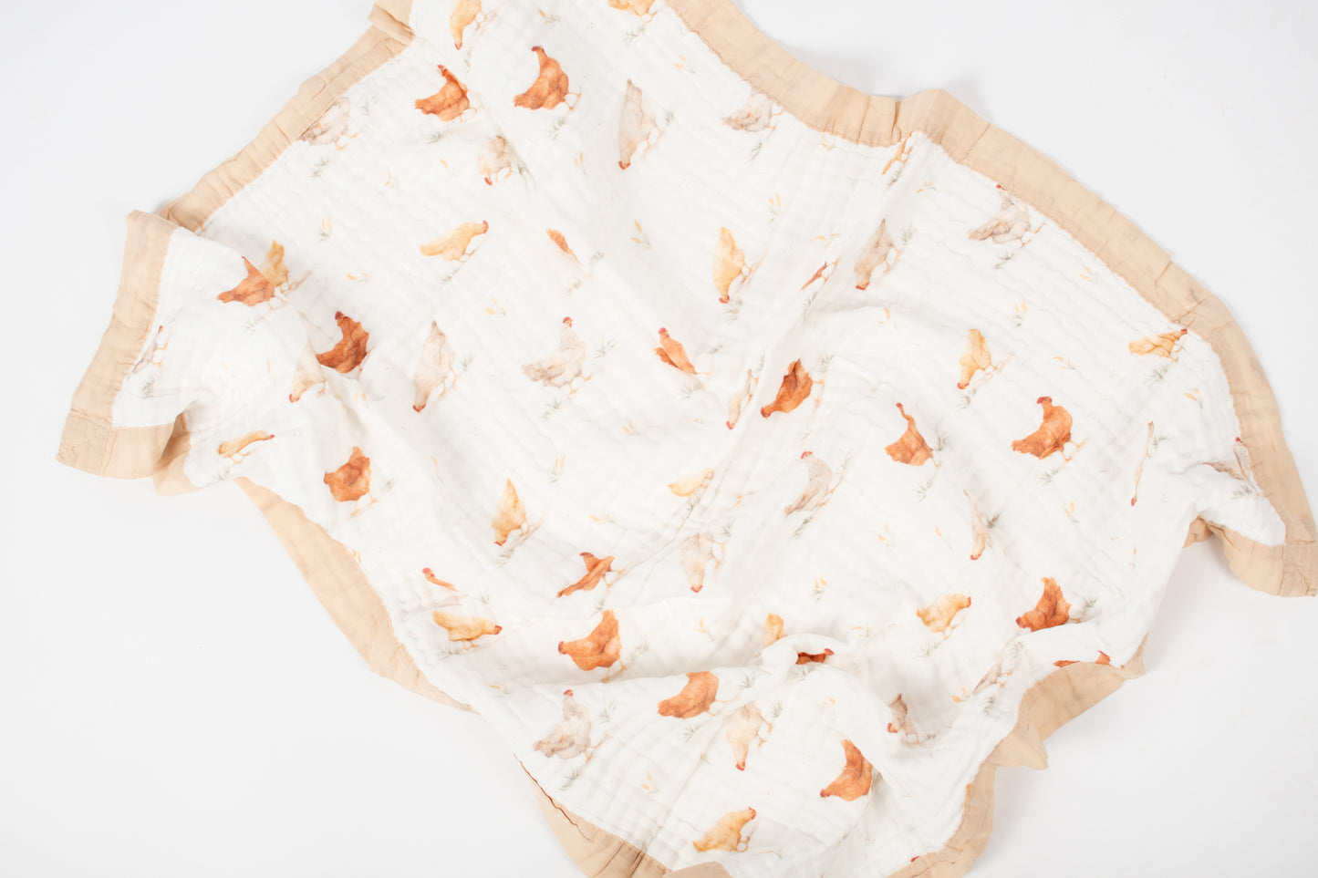 Classic Chicken Cotton Baby Blanket