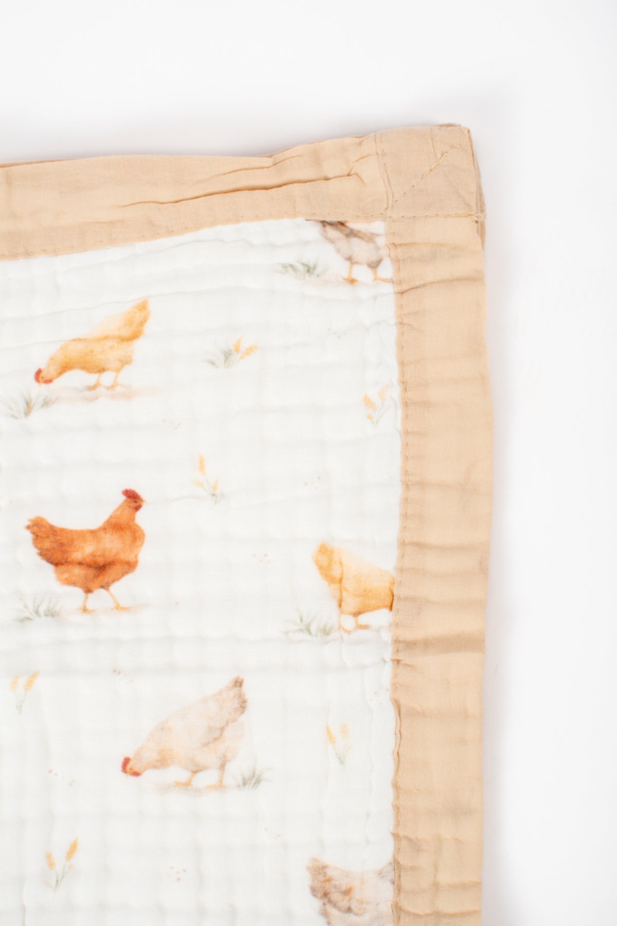 Classic Chicken Cotton Baby Blanket