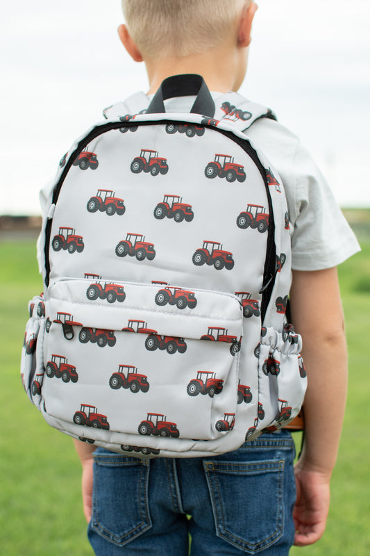 Classic Red Tractor Backpack