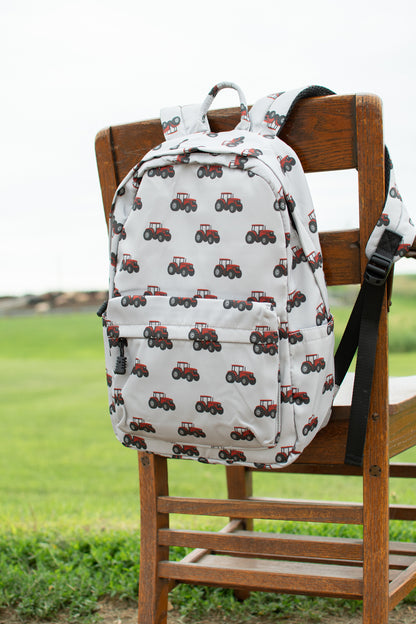Classic Red Tractor Backpack