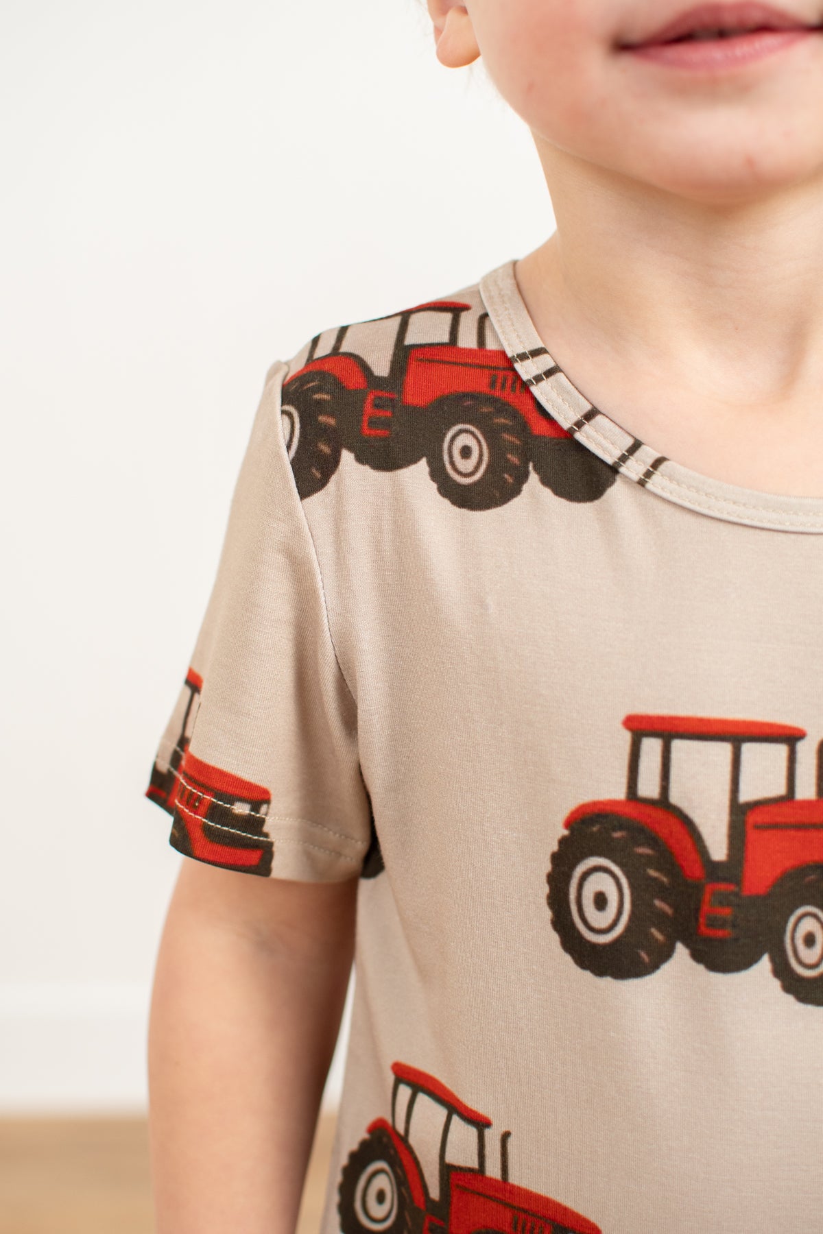 Classic Red Tractor Toddler/Youth Bamboo Pajama Set