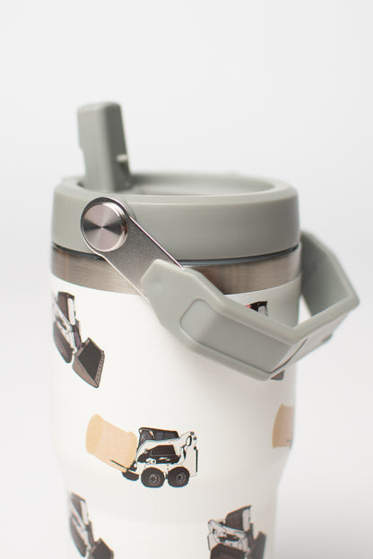 Classic Skid Loader 20oz Kids Bucket Handle Tumbler