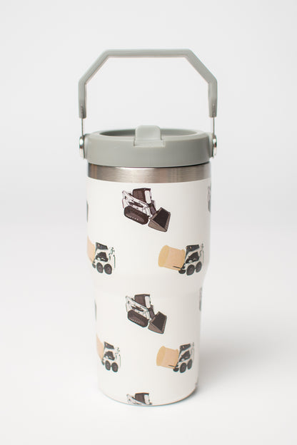 Classic Skid Loader 20oz Kids Bucket Handle Tumbler