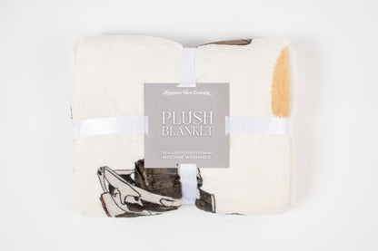 Classic Skid Loader Plush Blanket *Product Misprint-Reduced Price*