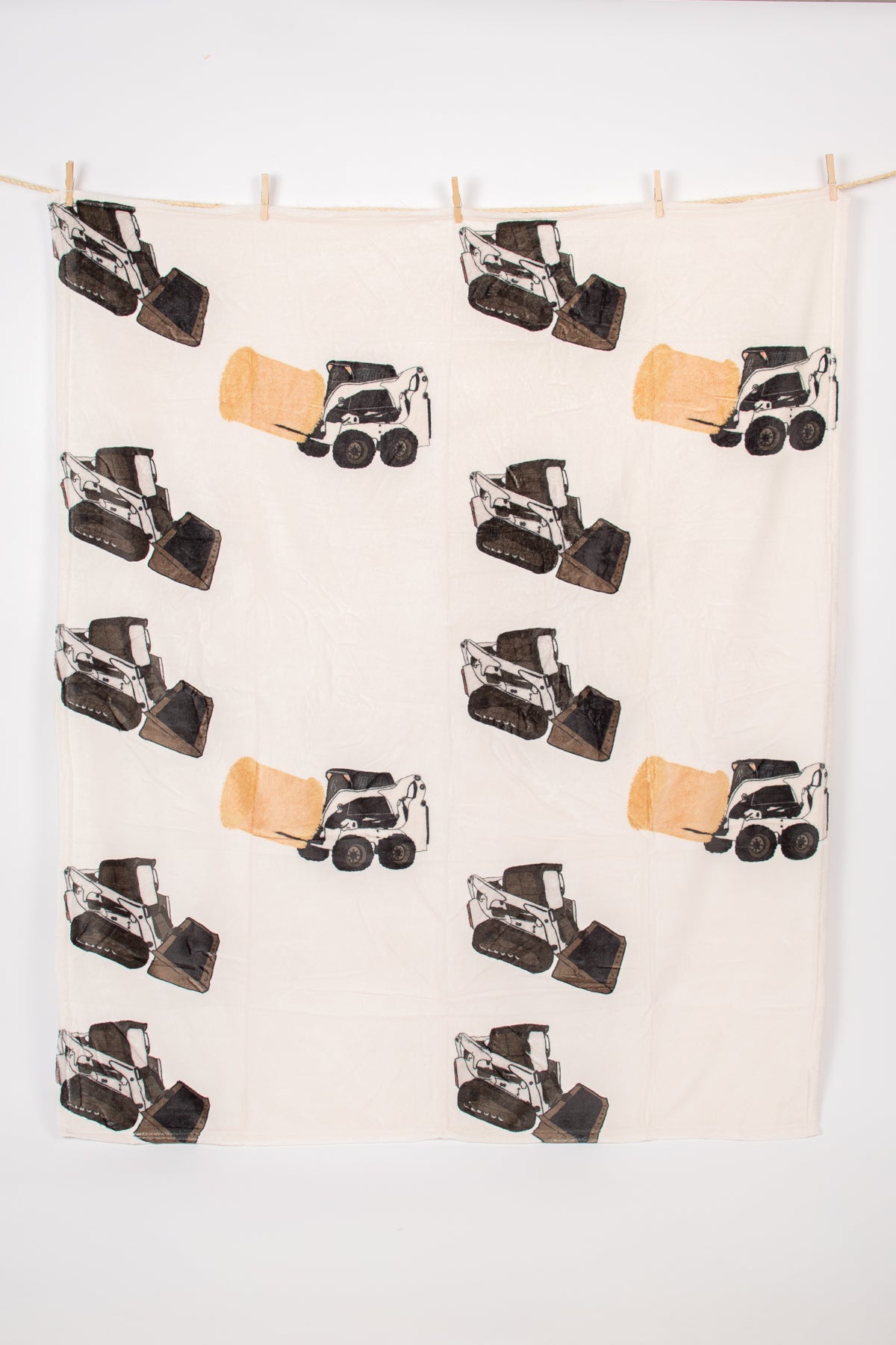 Classic Skid Loader Plush Blanket *Product Misprint-Reduced Price*