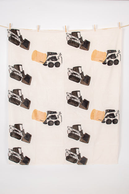 Classic Skid Loader Plush Blanket *Product Misprint-Reduced Price*