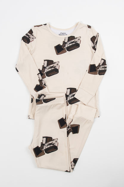 Classic Skid Loader Toddler/Youth Bamboo Pajama Set