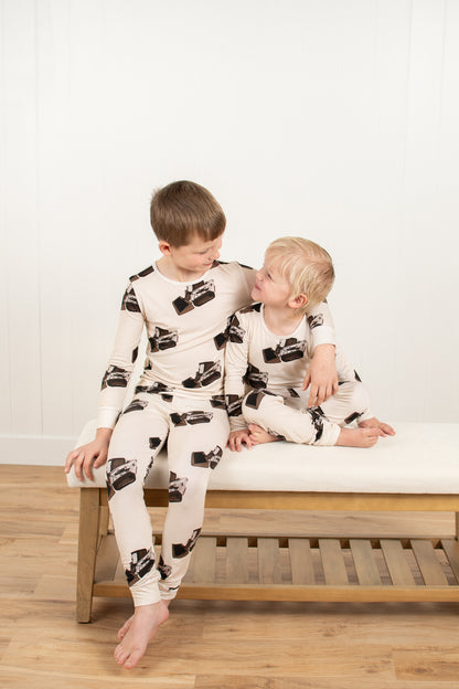 Classic Skid Loader Toddler/Youth Bamboo Pajama Set