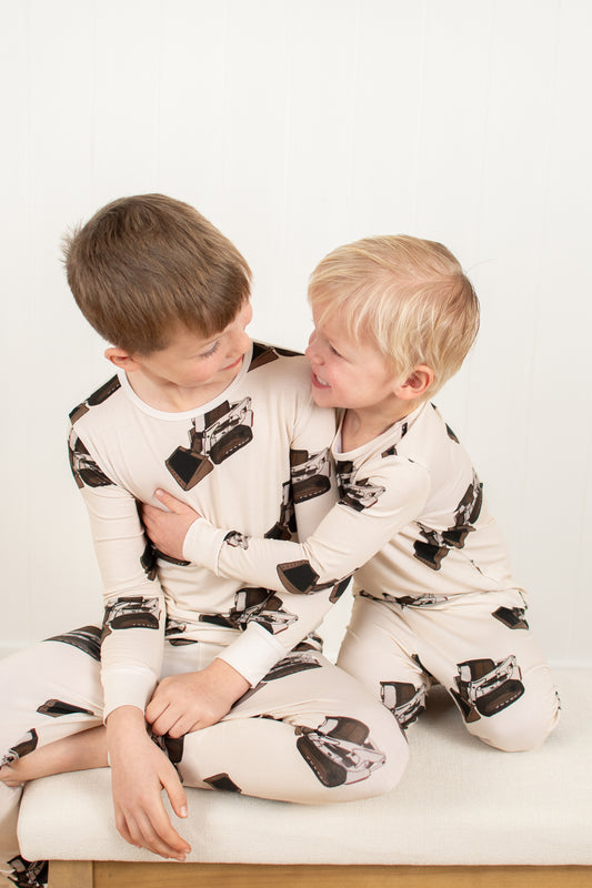 Classic Skid Loader Toddler/Youth Bamboo Pajama Set