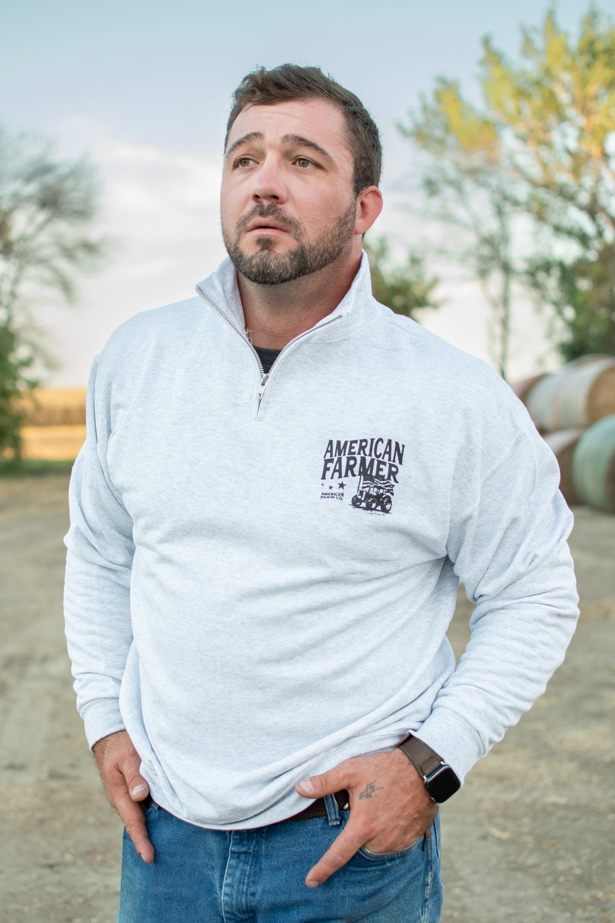 Classic 'American Farmer' Ash 1/4 Zip