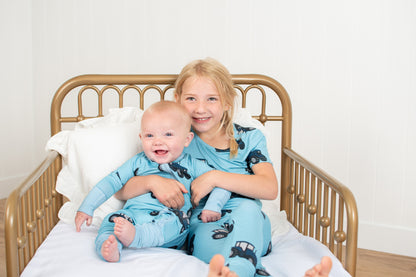 Classic Blue Tractor Toddler/Youth Bamboo Pajama Set