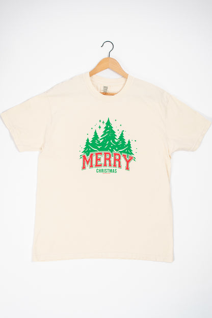 Classic 'Merry Christmas' Ivory Tee