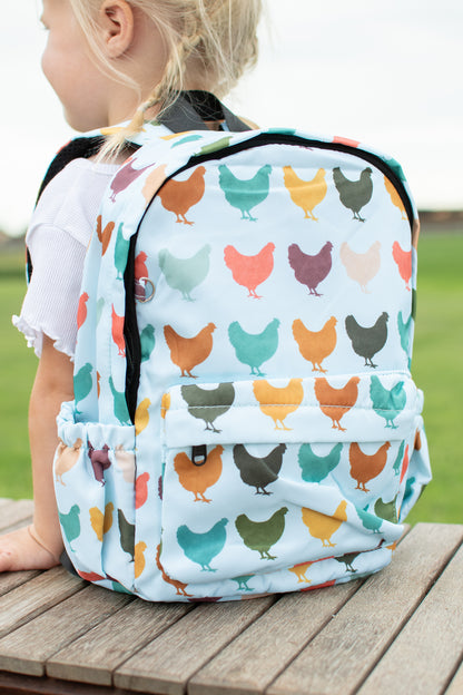 Colorful Chickens Backpack