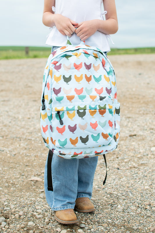 Colorful Chickens Backpack