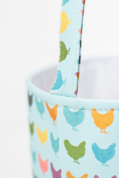 *PREORDER* Colorful Chickens Easter Basket