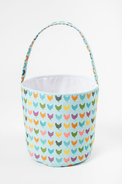 *PREORDER* Colorful Chickens Easter Basket