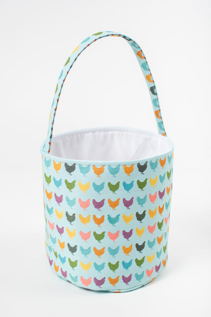 *PREORDER* Colorful Chickens Easter Basket