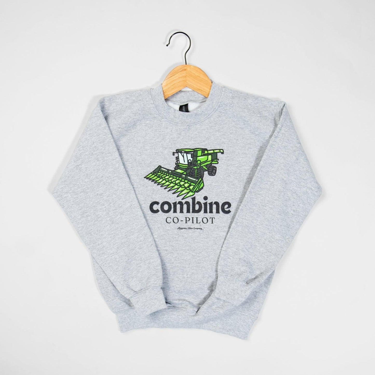 Combine Co-Pilot Grey Youth Crew - American Farm Company