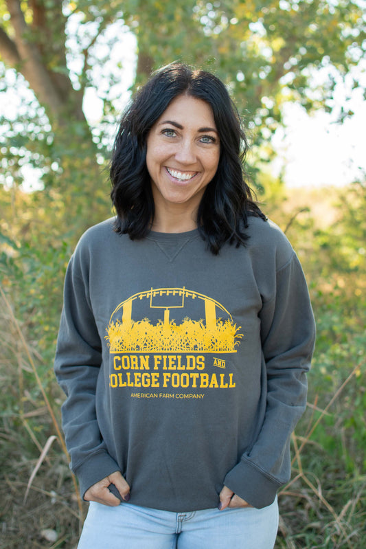 Cornfields_and_College_Football_Washed_Black_Crewneck [F] [LS]