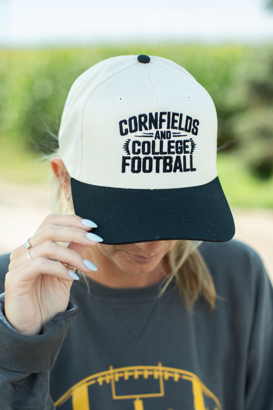 'Cornfields & College Football' Embroidered Trucker Hat