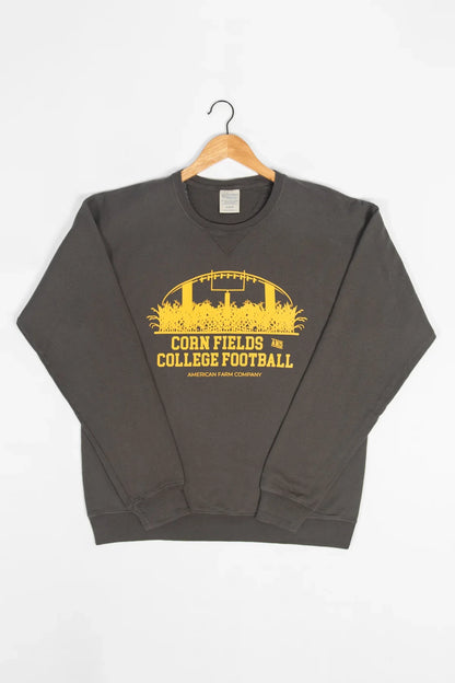 Cornfields_and_College_Football_Washed_Black_Crewneck [M] [F] [KO]