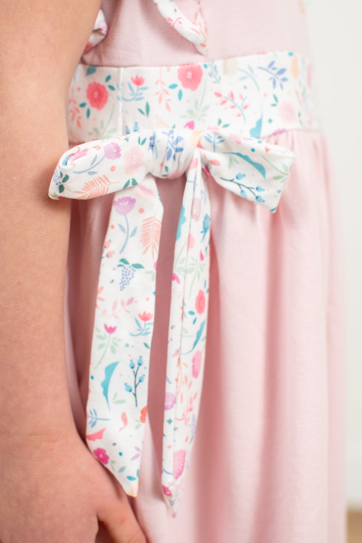 Country Chicken Blossoms Embroidered Ruffle Dress