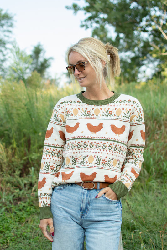 Country Chicken Sweater