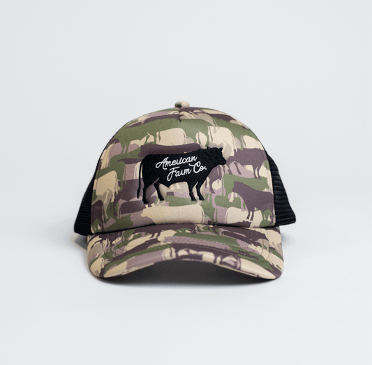 Cow Camo Foam Cap - American Farm Company