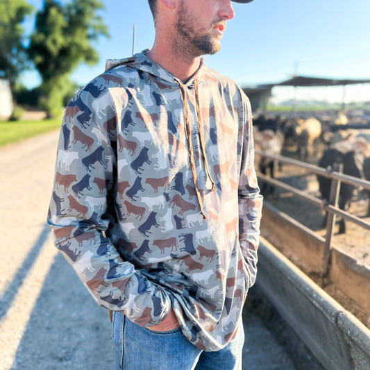 Cow Camo™ Performance Pullover Hoodie - American Farm Company