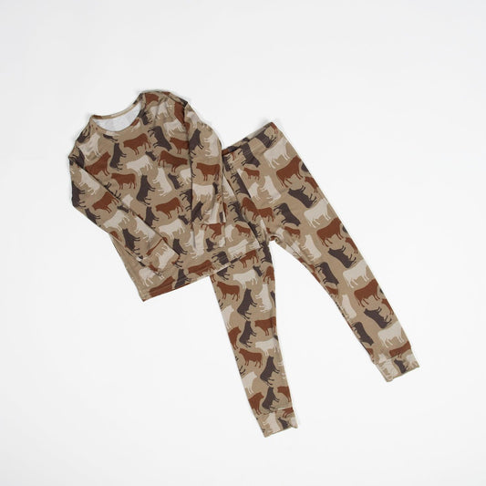 Cow Camo™ Toddler/Youth Bamboo Pajama Set - American Farm Company