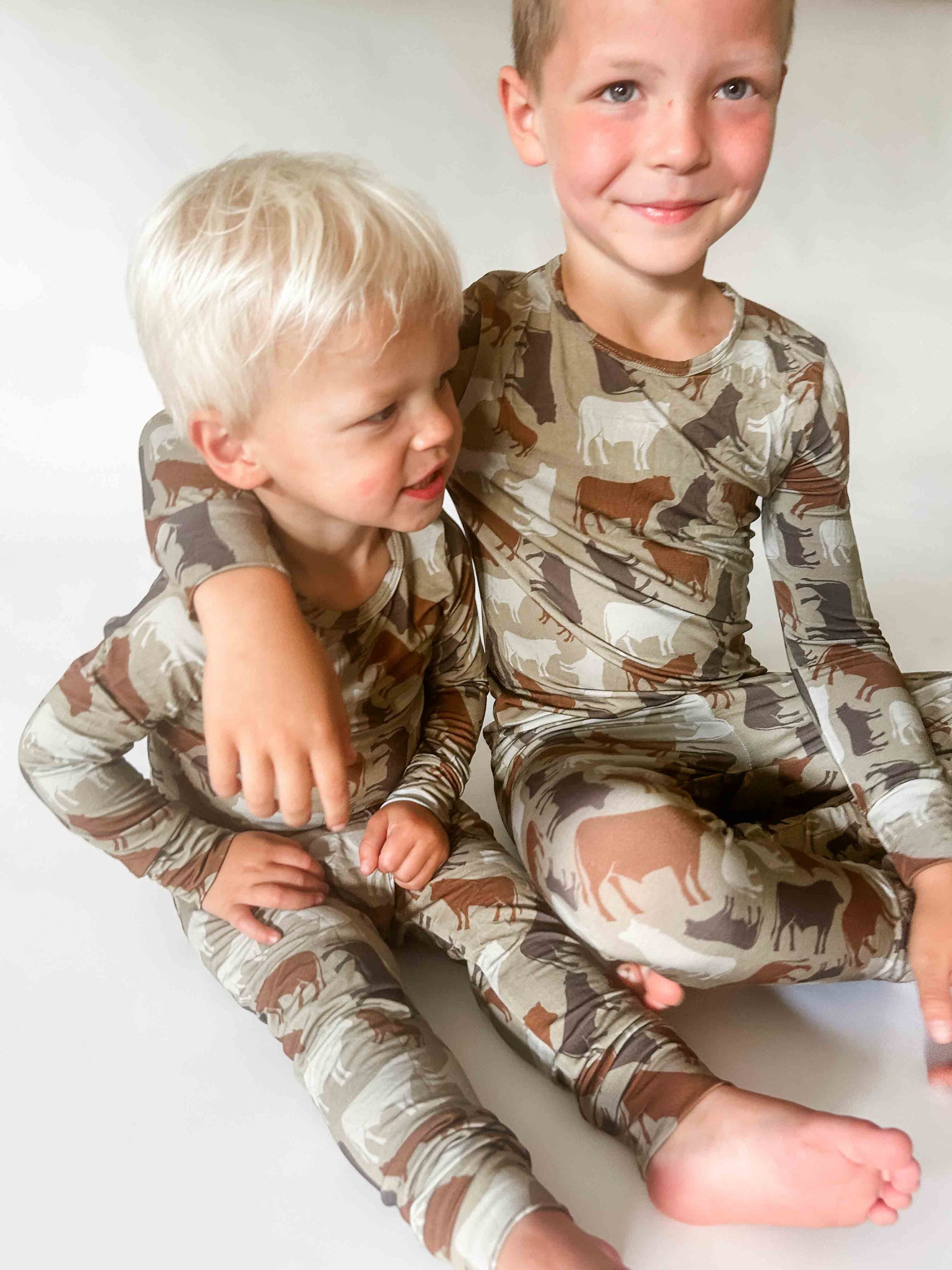 Cow Camo Toddler/Youth Bamboo Pajamas - (PREORDER 10/25) - American Farm Company