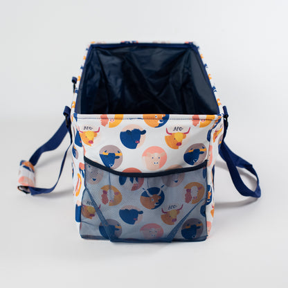 Cow Circle Collapsible Tote Bag