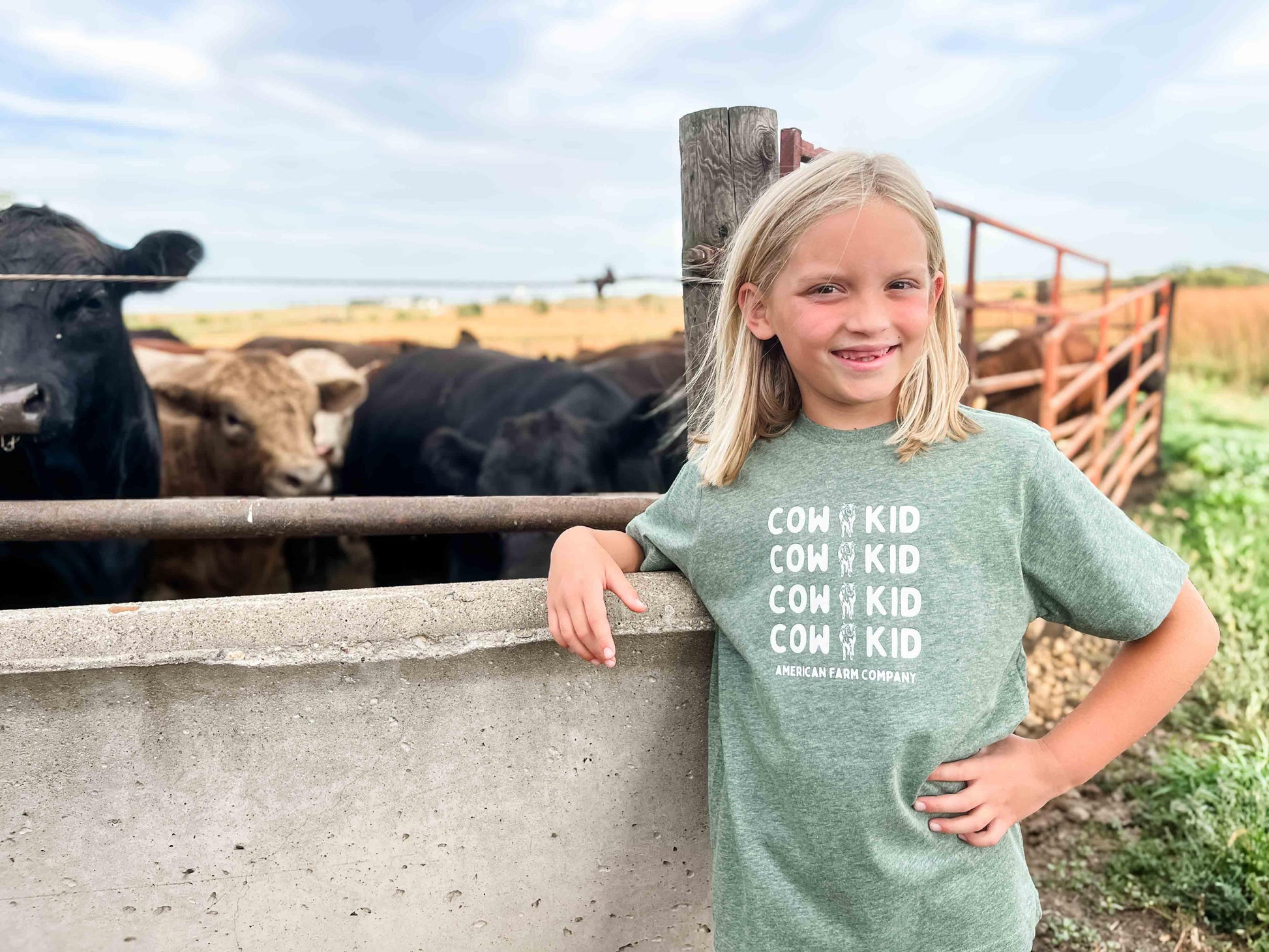 Cow Kid Toddler/Youth Tee - American Farm Company