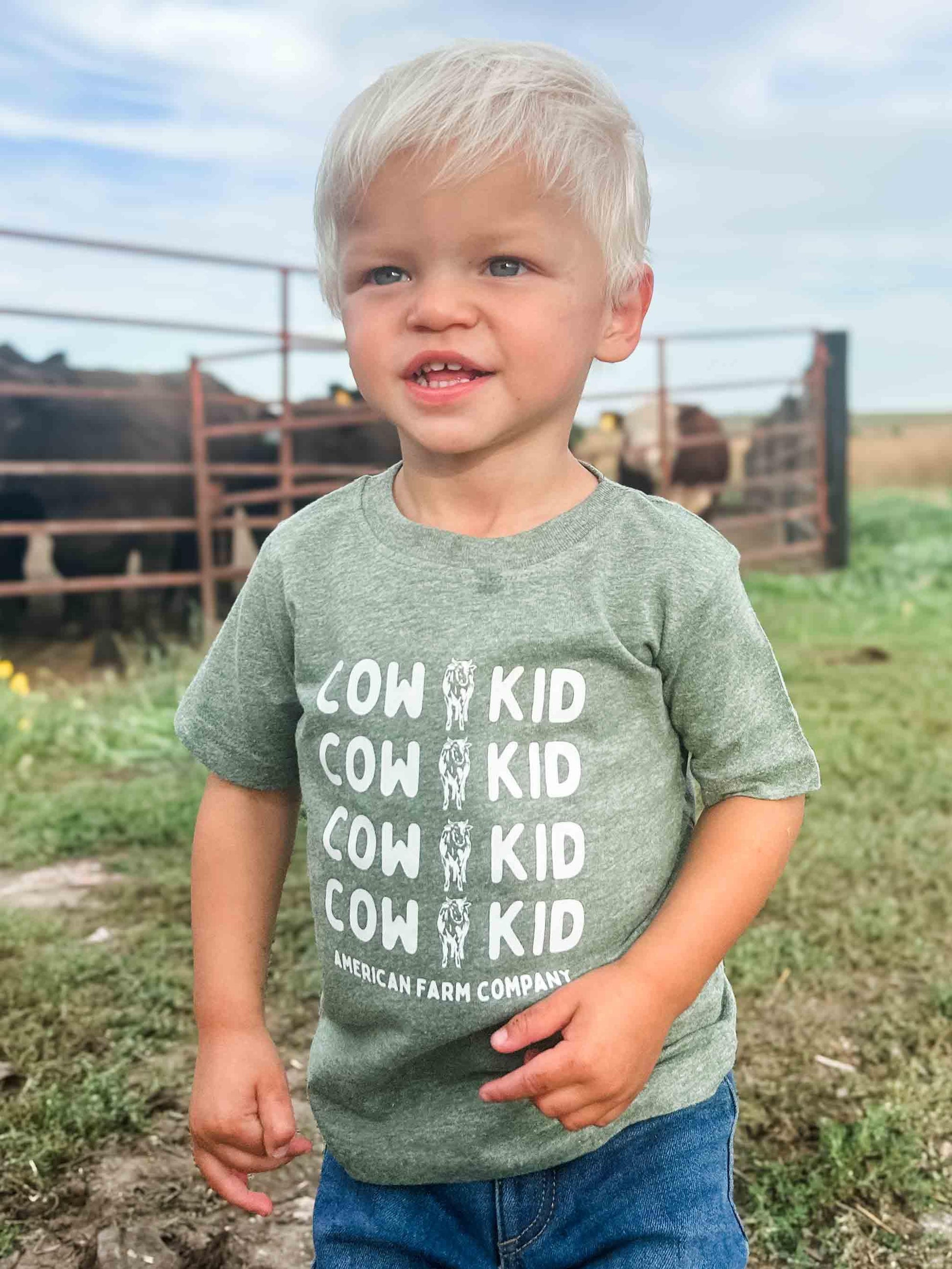 Cow Kid Toddler/Youth Tee - American Farm Company