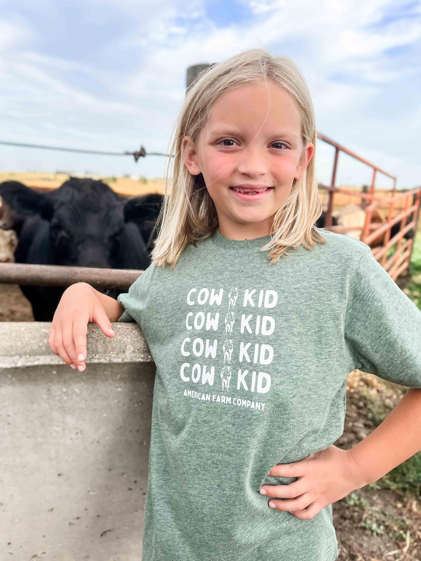 Cow Kid Toddler/Youth Tee - American Farm Company