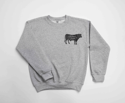 American Farm Co Cow Logo Youth Crew - American Farm Company